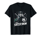 Soccer Mom Skeletton Halloween Soccer T-Shirt - Custom Art Print Men Women