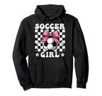 Soccer Soccer Mom Coquette Hoodie - Streetwear Style Unisex