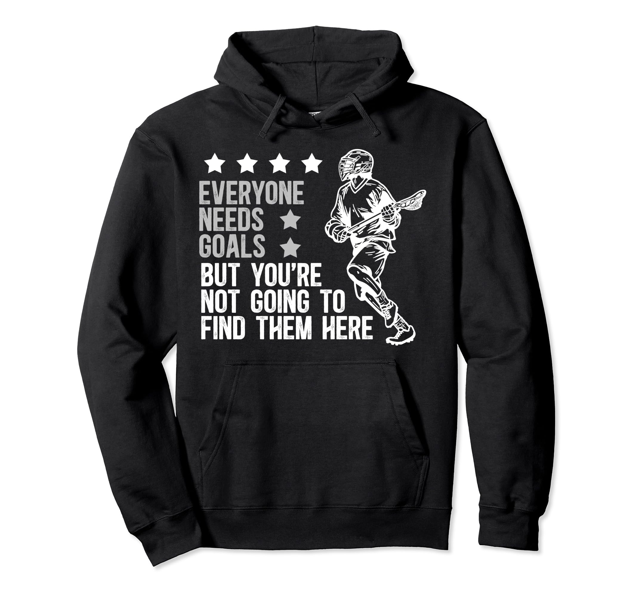 Lacrosse Keeper Funny Lacrosse Goalkeeper Hoodie - Custom Art Print Unisex