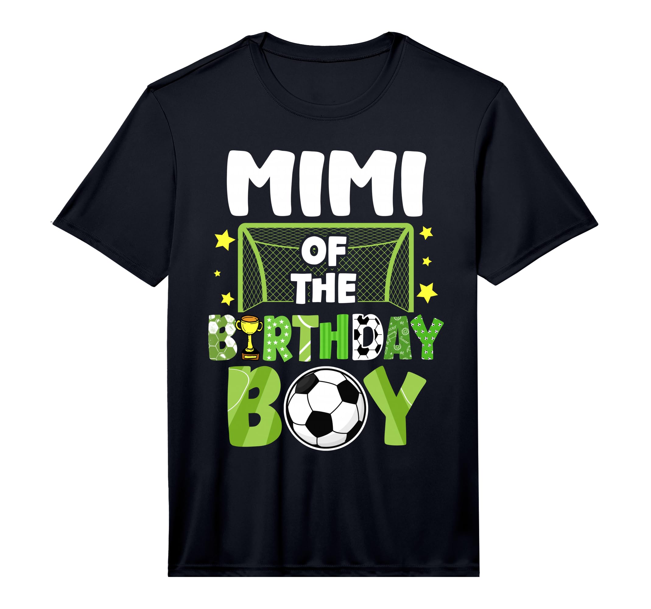 Mens Soccer Mimi Birthday Party Soccer T-Shirt - Minimalist Print Unisex