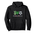 Peace Sign Love Soccer Ball Fan Soccer Mom Hoodie - Trendy Graphic Unisex