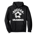 Soccer Grandma Soccer Ball Distressed Hoodie - Trendy Graphic Men Women