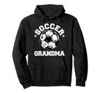 Soccer Grandma Soccer Ball Distressed Hoodie - Trendy Graphic Men Women