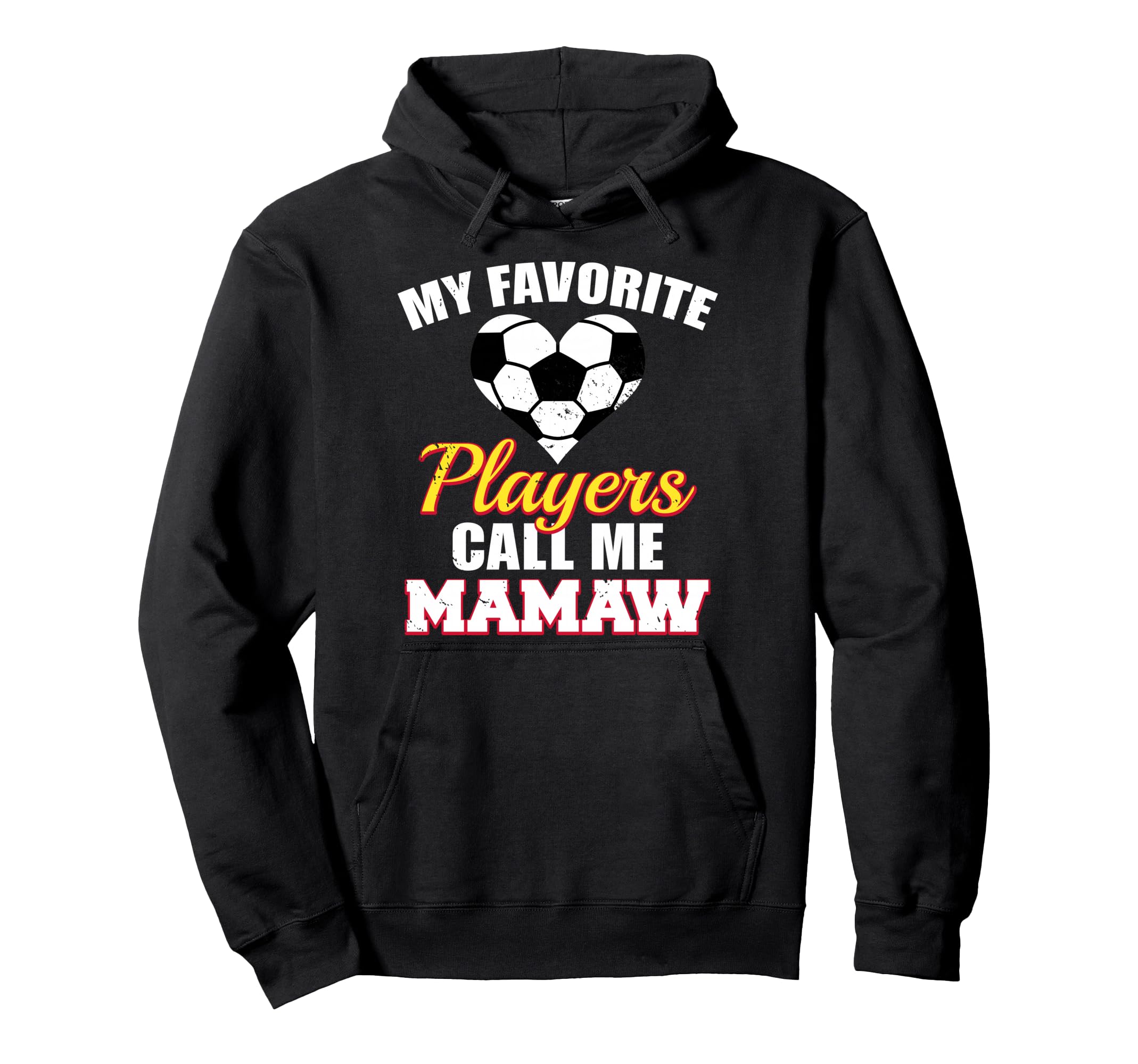 My Favorite Players Call Me Mamaw Hoodie - Fun Novelty Design for Adults