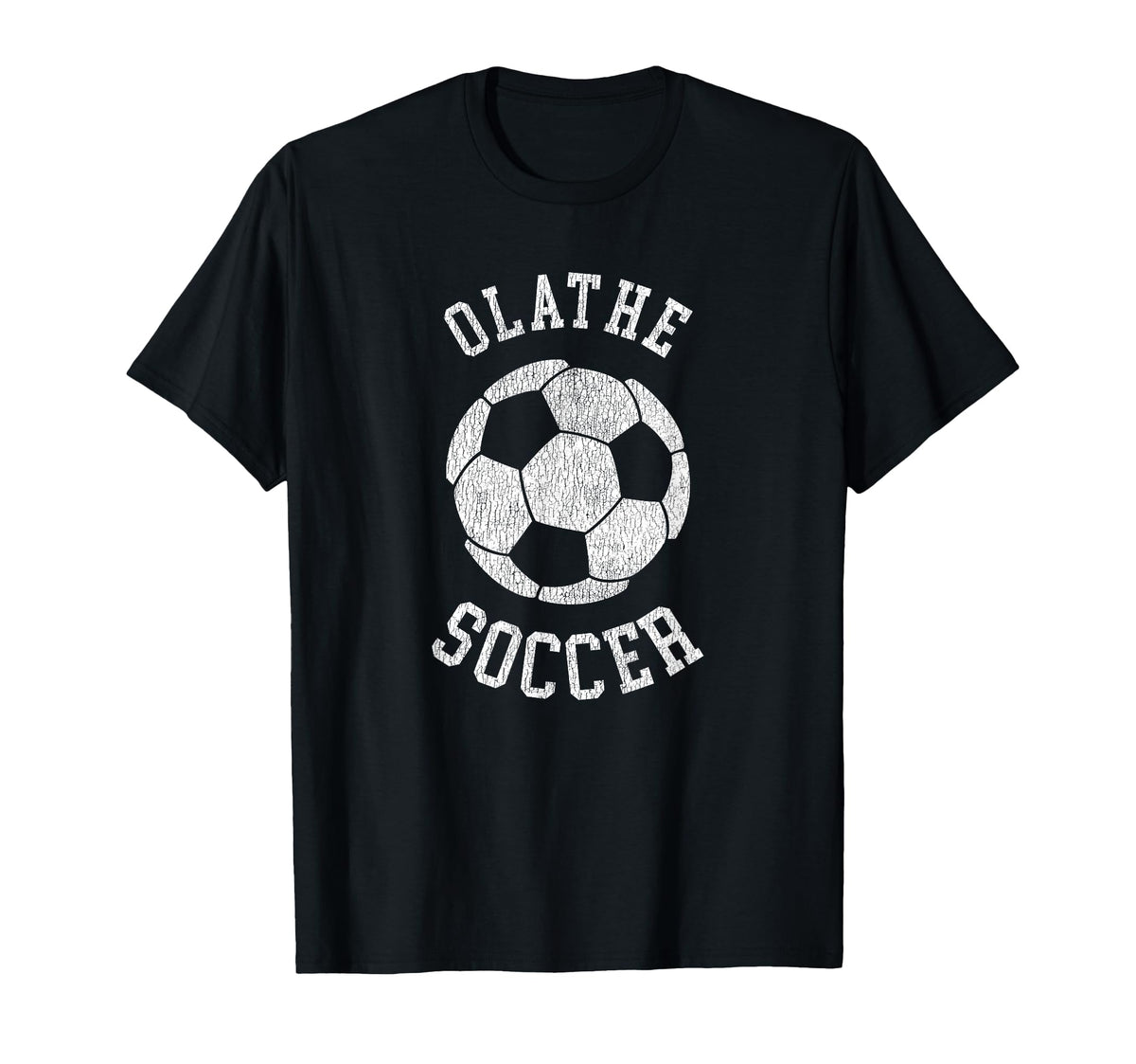 Olathe Soccer Distressed 90S T-Shirt - Casual Everyday Wear Unisex