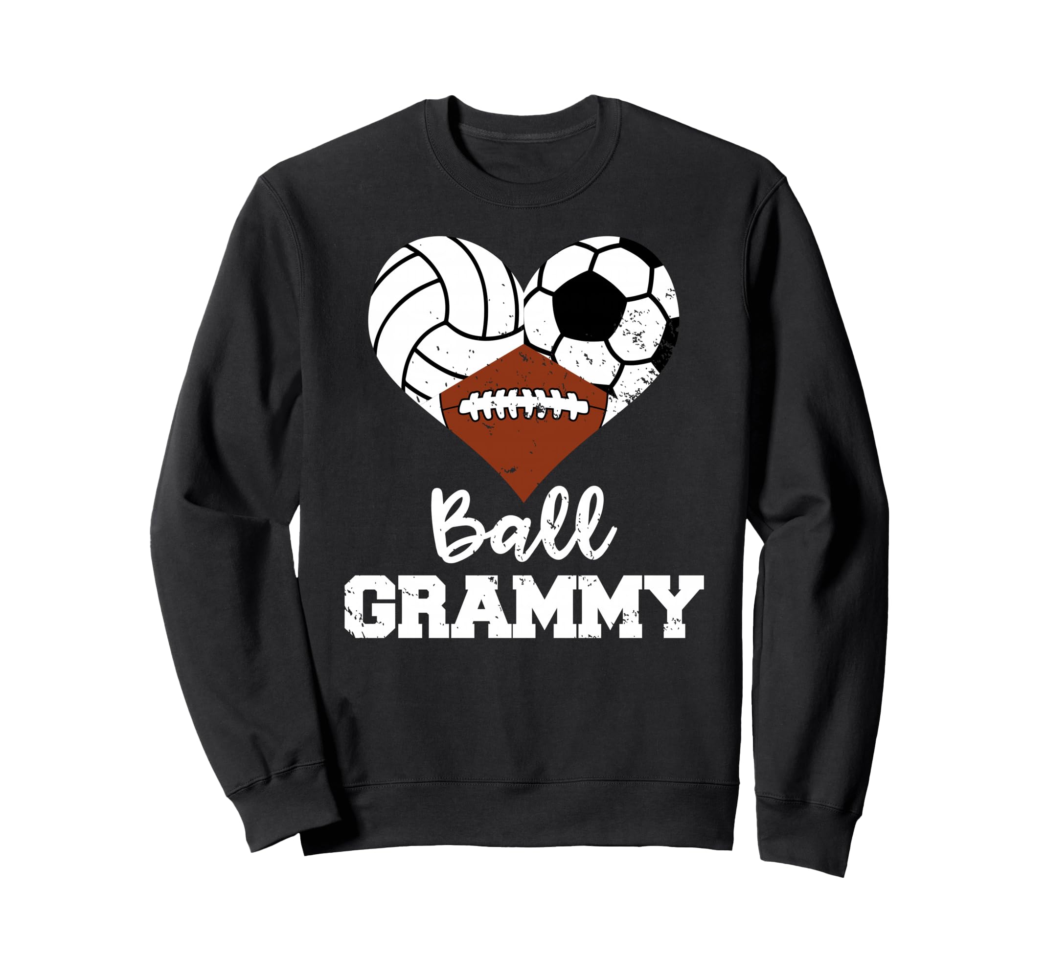 Ball Grammy Heart Funny Volleyball Sweatshirt - Aesthetic Graphic Unisex