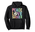 Sassy Peace Love Soccer Score Club Mom Hoodie - Aesthetic Graphic Unisex