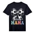 Soccer Mama Groovy Soccer Softball T-Shirt - Casual Everyday Wear Unisex
