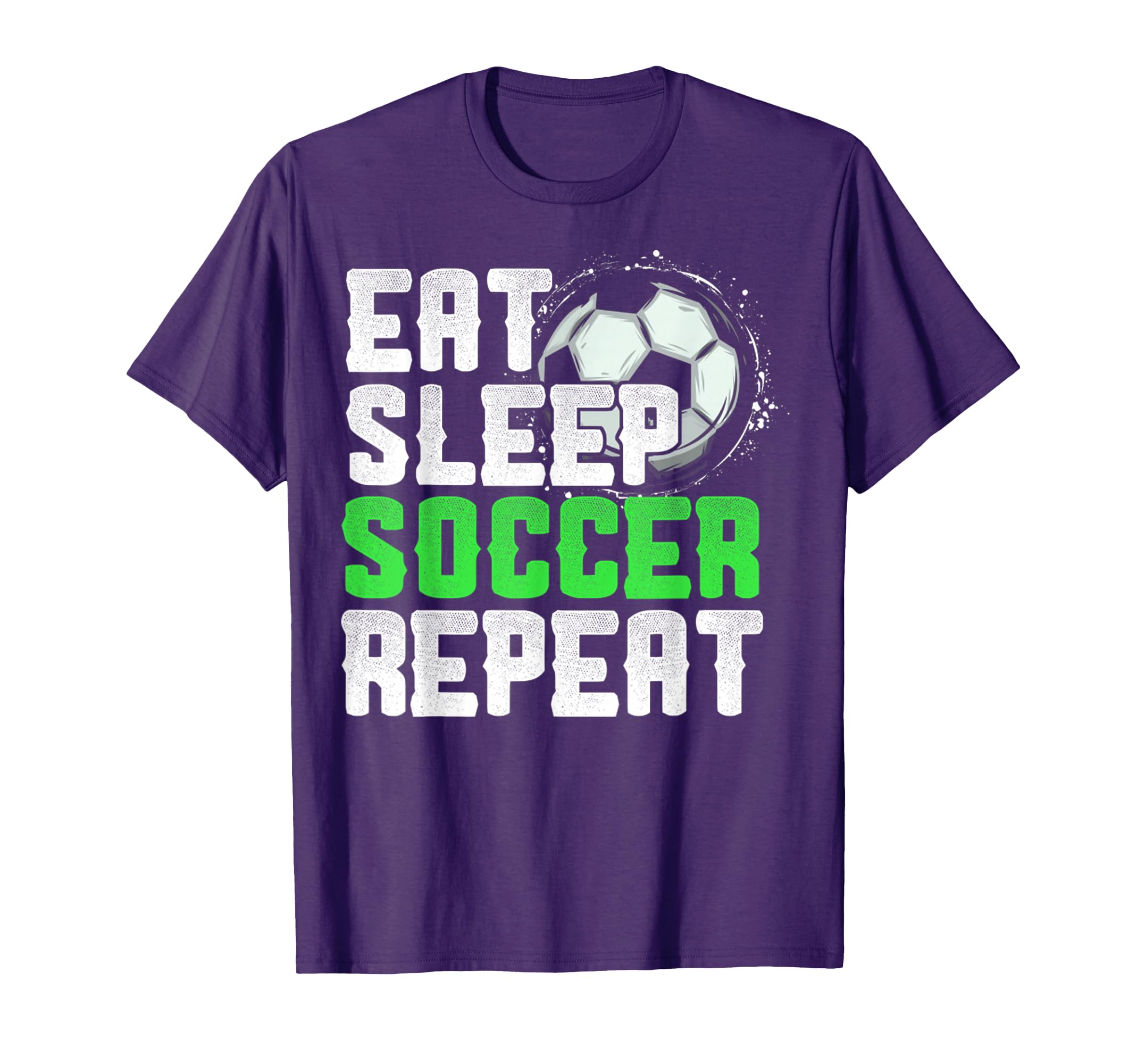 Eat Sleep Soccer Repeat Sport Player T-Shirt - Unique Graphic for Adults
