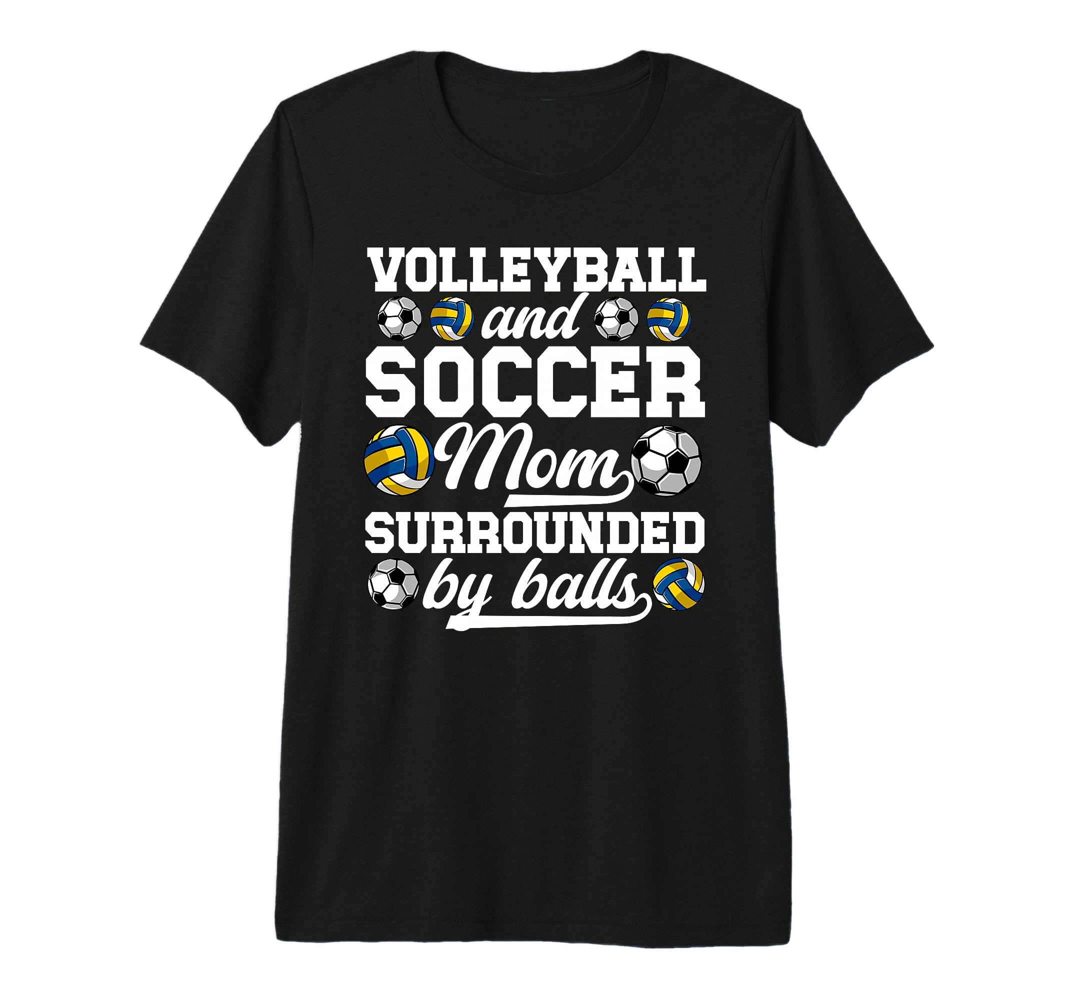 Soccer And Volleyball Mom Funny Soccer T-Shirt - Minimalist Print Unisex