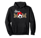 Soccer Mom Leopard Funny Soccer Mom Hoodie - Minimalist Print for Adults