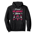 Ice Hockey Goalie Mom Mother Goalkeeper Hoodie - Graphic Print for Adults