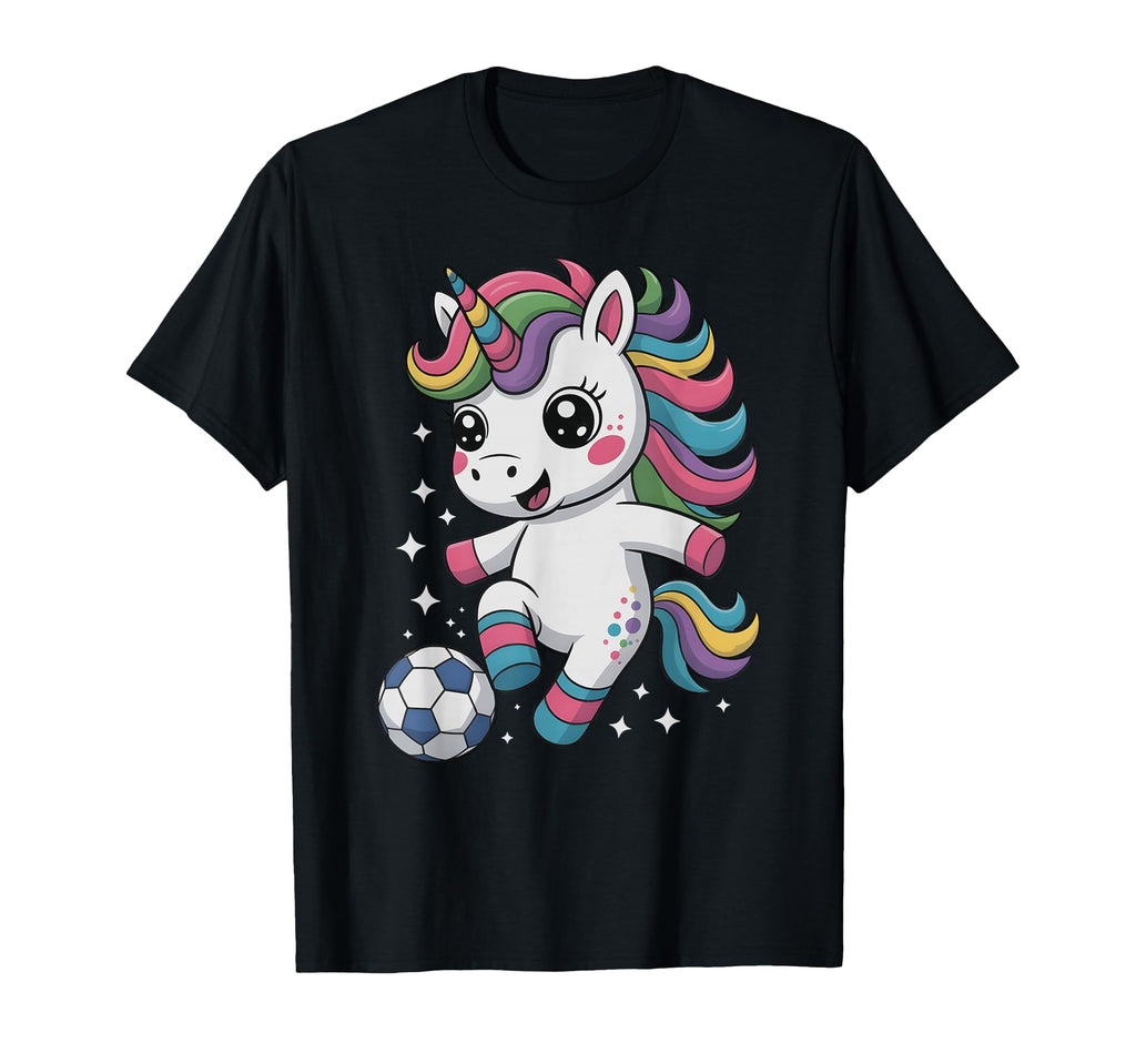 Kawaii Soccer Just Who Loves Unicorn T-Shirt - Novelty Apparel Unisex