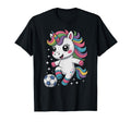 Kawaii Soccer Just Who Loves Unicorn T-Shirt - Novelty Apparel Unisex