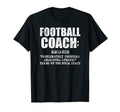 Funny Football Coach Definition T-Shirt - Graphic Print Unisex