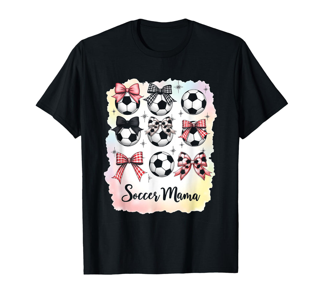 Soccer Mama Coquette Bow Soccer Mom T-Shirt - Streetwear Style Men Women