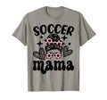 Soccer Mama Messy Bun Soccer Mothers T-Shirt - Streetwear Style Men Women