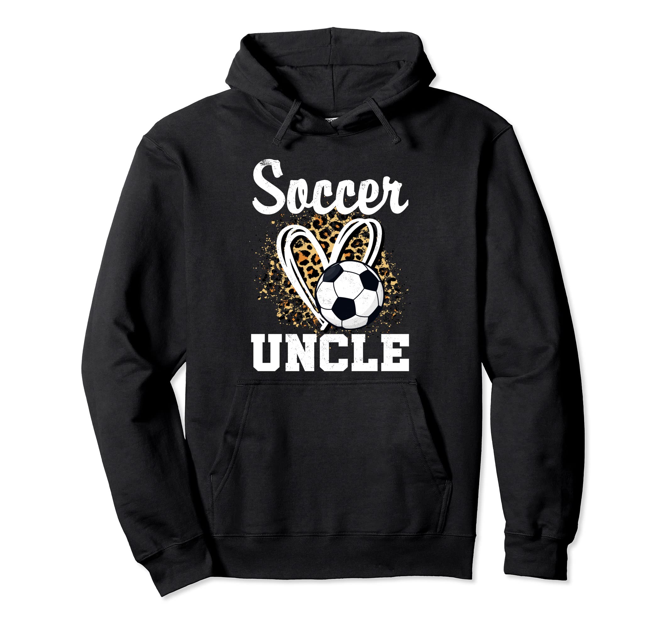Soccer Uncle Leopard Heart Hoodie - Streetwear Style Unisex