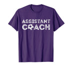 Assistant Soccer Coach Coaches T-Shirt - Custom Art Print for Adults