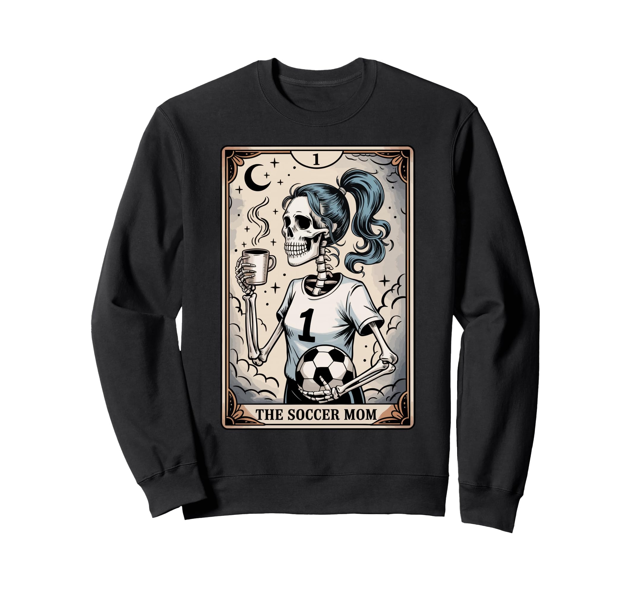Soccer Mom Tarot Card Sweatshirt - Trendy Graphic for Adults