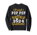 Proud Pop Pop Class 2024 Graduate Sweatshirt - Streetwear Style for Adults
