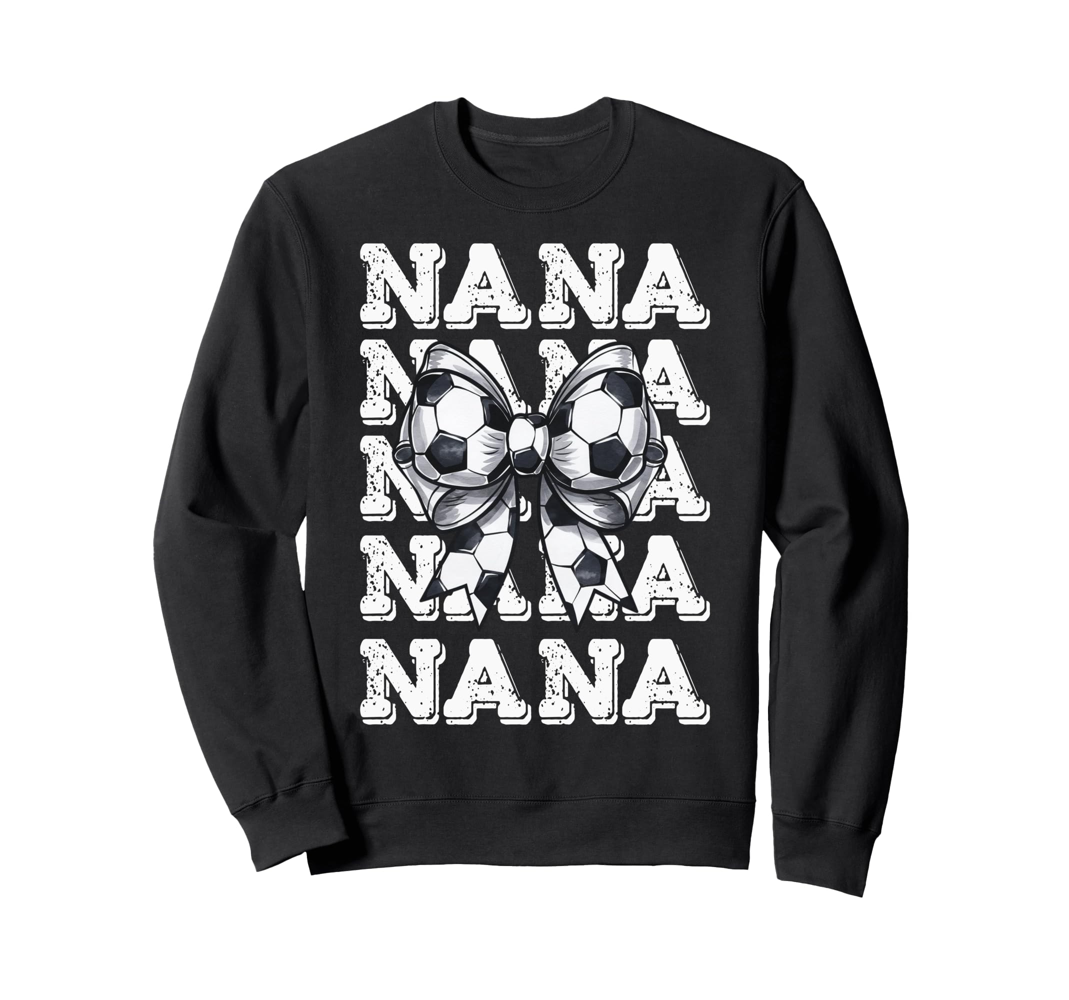 Coquette Soccer Nana Matching Family Bow Sweatshirt - Trendy Graphic Unisex