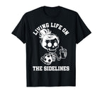 Soccer Mama Sidelines Skeleton Love T-Shirt - Casual Everyday Wear Unisex