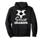 Soccer Grandpa Heart Funny Soccer Hoodie - Fun Novelty Design for Adults