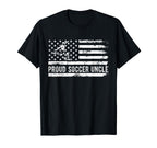 Proud Soccer Uncle Usa Flag Family T-Shirt - Unique Graphic for Adults