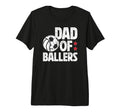 Mens Dad Ballers Soccer Volleyball T-Shirt - Minimalist Print for Adults