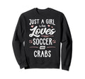 Just Who Loves Soccer And Sweatshirt - Casual Everyday Wear for Adults
