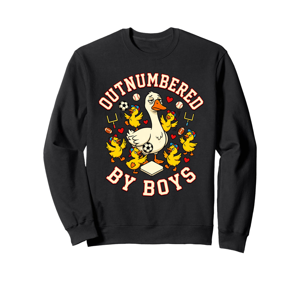 Outnumbered Ducklings Football Sweatshirt - Custom Art Print for Adults