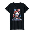 Patriotic Soccer Mom American Flag T-Shirt - Fun Novelty Design for Adults