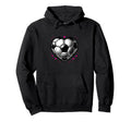 Soccer Ball Heart Mom Fan Parent Hoodie - Novelty Apparel Men Women