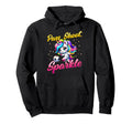 Pass Shoot Sparkle Soccer Player Hoodie - Aesthetic Graphic for Adults