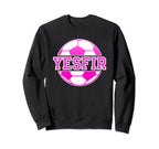 Yesfir Name Soccer Play Football Sweatshirt - Fun Novelty Design Men Women