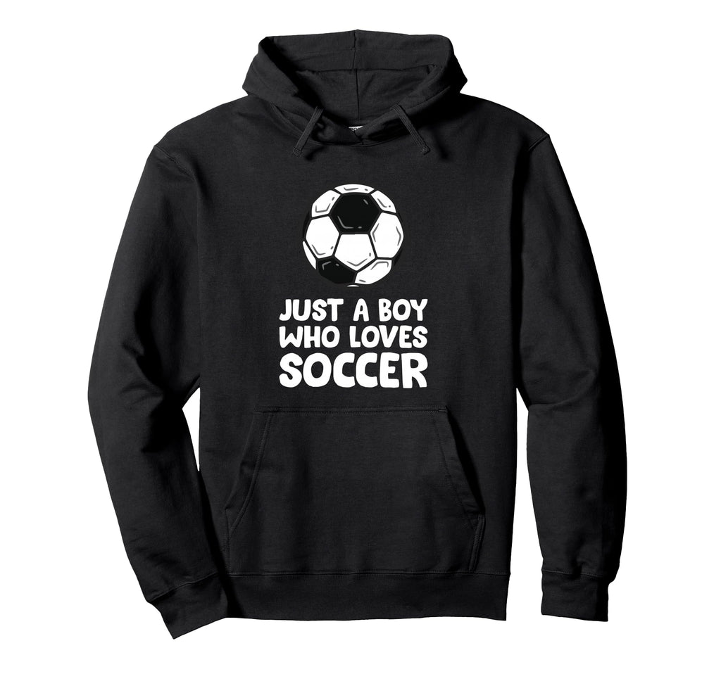 Just Who Loves Soccer Hoodie - Streetwear Style Unisex