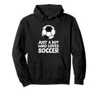 Just Who Loves Soccer Hoodie - Streetwear Style Unisex