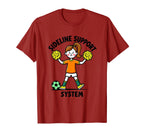 Sideline Support System Soccer Mom T-Shirt - Trendy Graphic Men Women