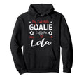 My Favorite Goalie Calls Me Lola Hoodie - Graphic Print for Adults