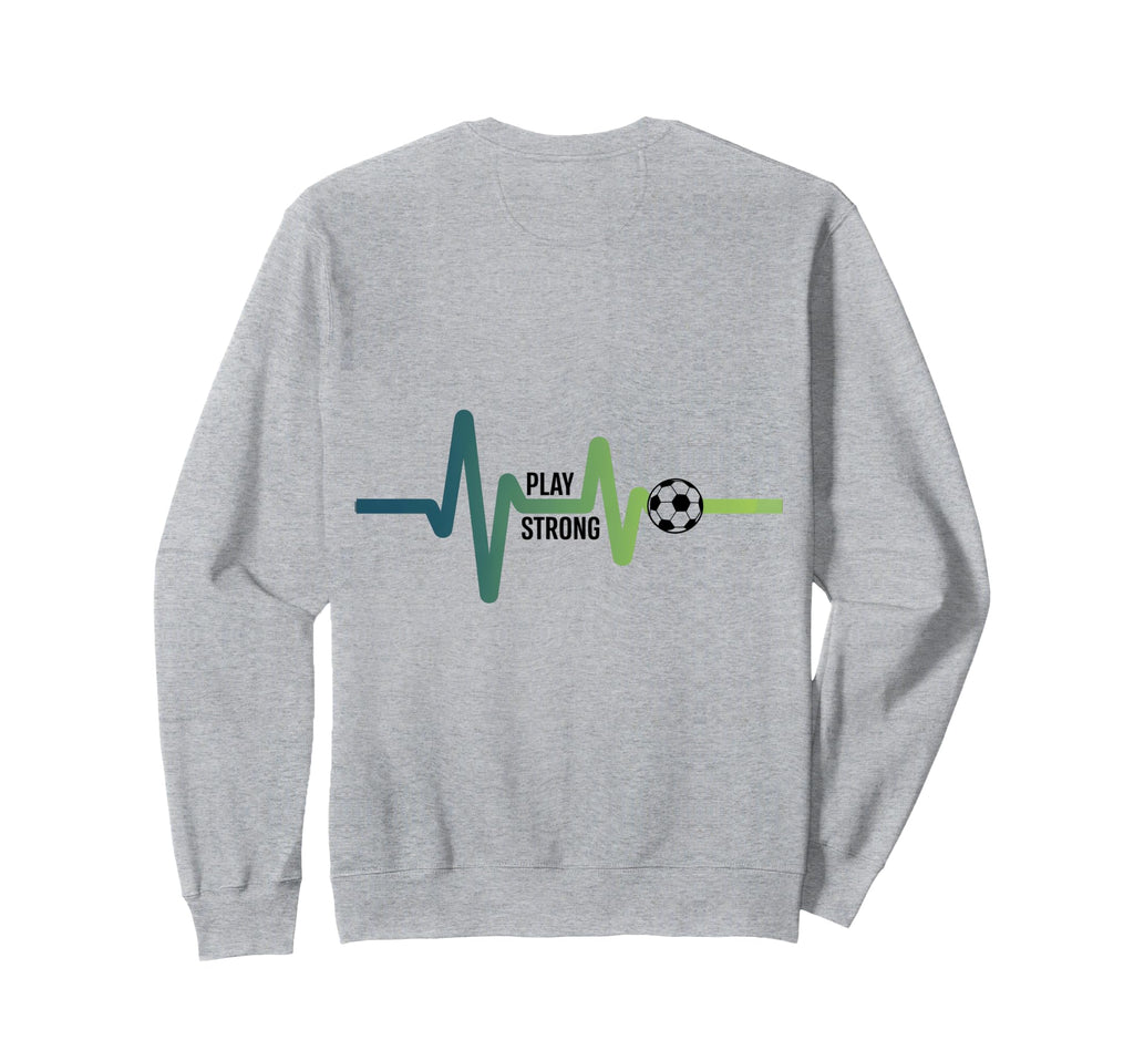 Heartbeat Soccer Life Sweatshirt - Minimalist Print Men Women