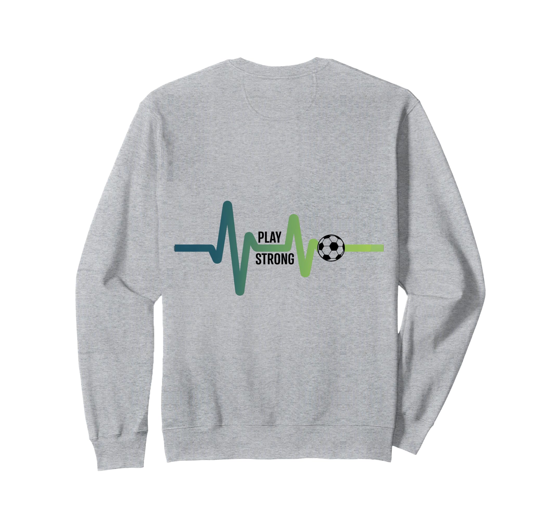 Heartbeat Soccer Life Sweatshirt - Minimalist Print Men Women