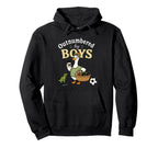 Outnumbered Funny Mom Soccer Hoodie - Casual Everyday Wear for Adults