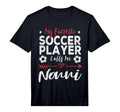 Mens My Favorite Soccer Player Calls T-Shirt - Novelty Apparel for Adults