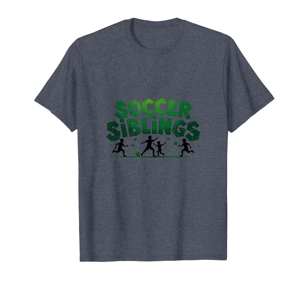 Soccer Siblings Family Teamwork Soccer T-Shirt - Aesthetic Graphic Unisex
