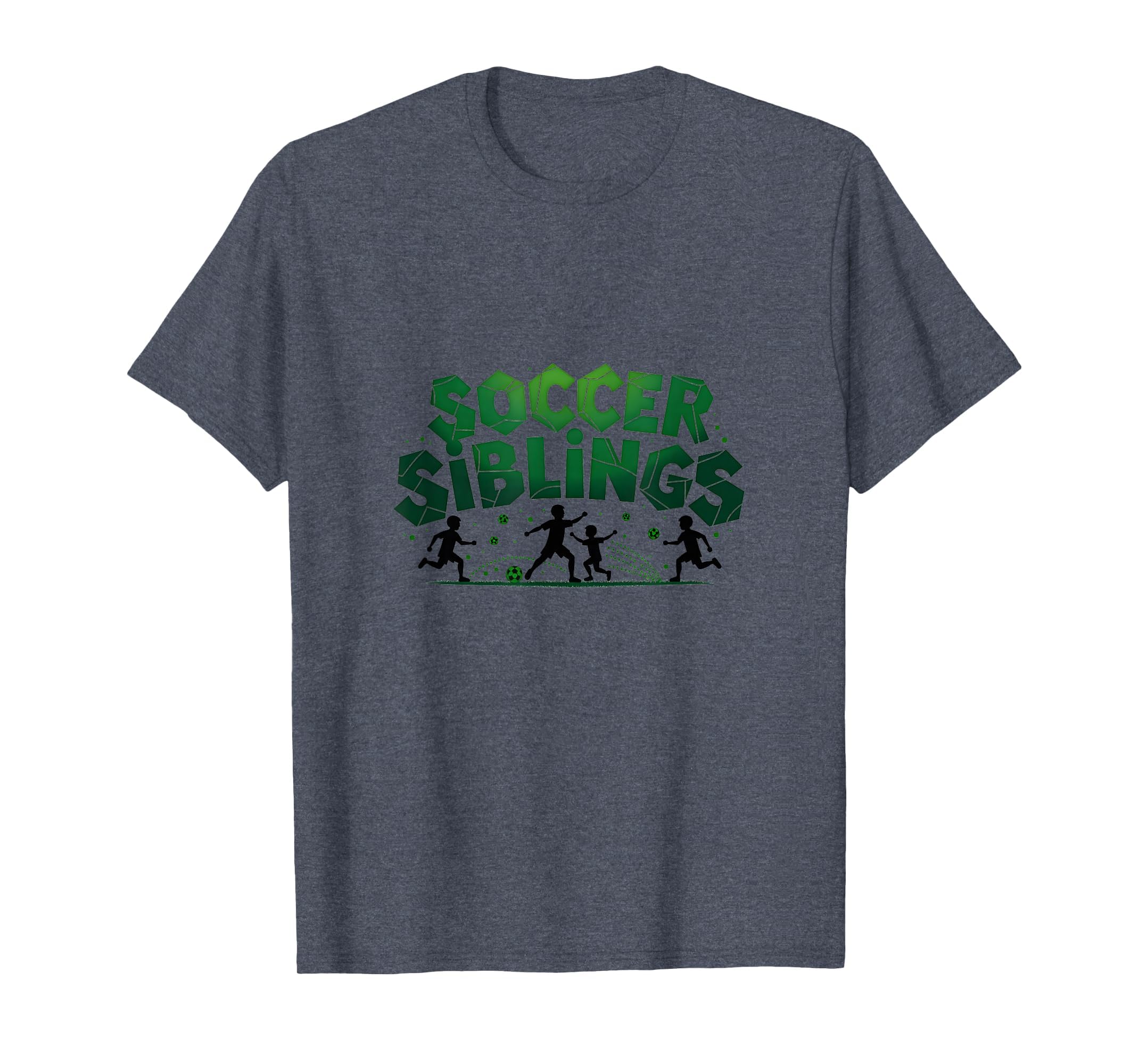 Soccer Siblings Family Teamwork Soccer T-Shirt - Aesthetic Graphic Unisex