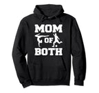 Mom Both Funny Soccer Gymnastics Mom Hoodie - Aesthetic Graphic for Adults