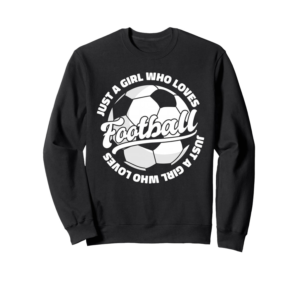 Just Who Loves Football Player Sweatshirt - Unique Graphic for Adults