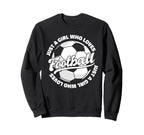 Just Who Loves Football Player Sweatshirt - Unique Graphic for Adults