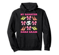 My Daughter Kicks Grass Soccer Mom Mothers Hoodie - Trendy Graphic Unisex